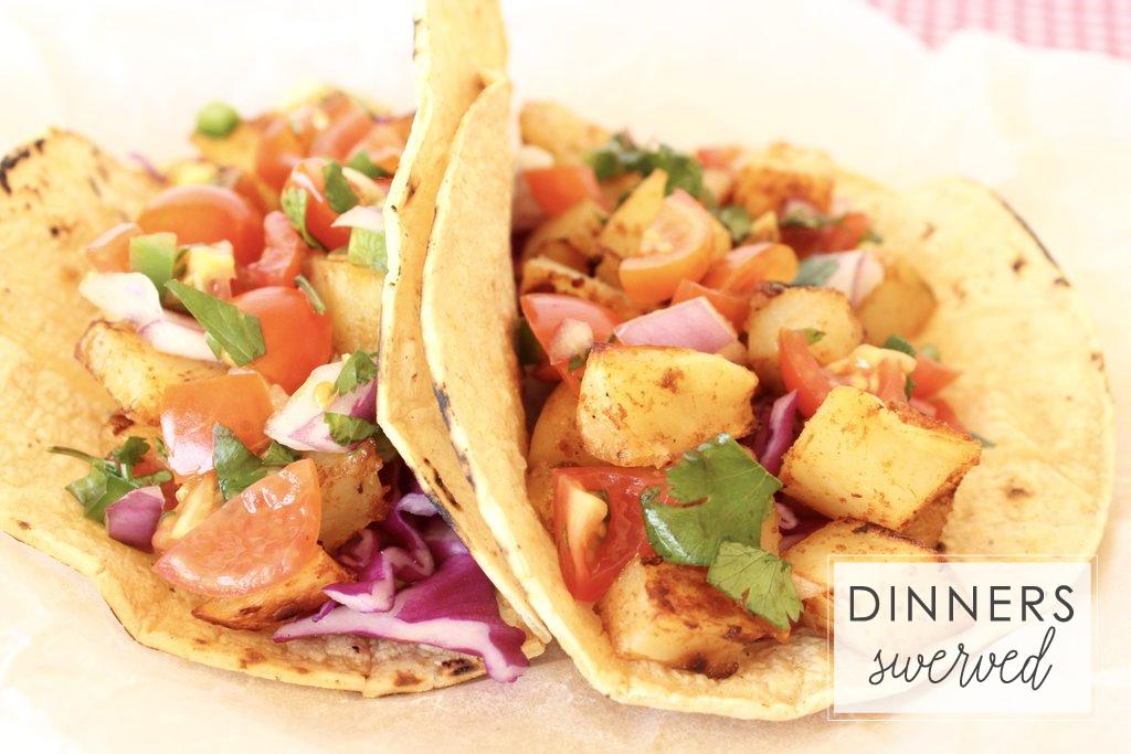 Healthy Potato Tacos Dinners Swerved